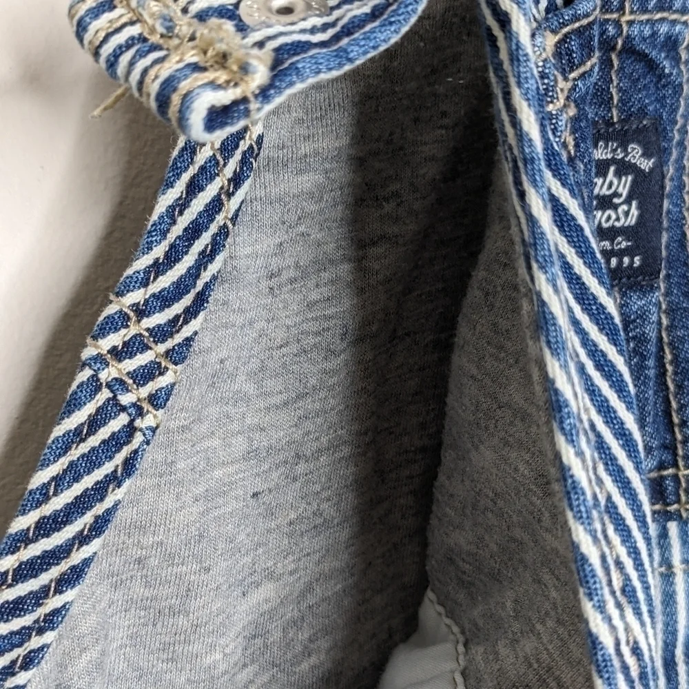 Oshkosh Stripe Engineer Overall 6m